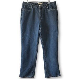 Natural Reflections 100% Flannel Lined Jeans, Size 16